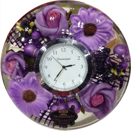 おしゃれな花の置時計・名入れ置き時計・オリジナルプレゼント【ｵﾘｼﾞﾅﾙ